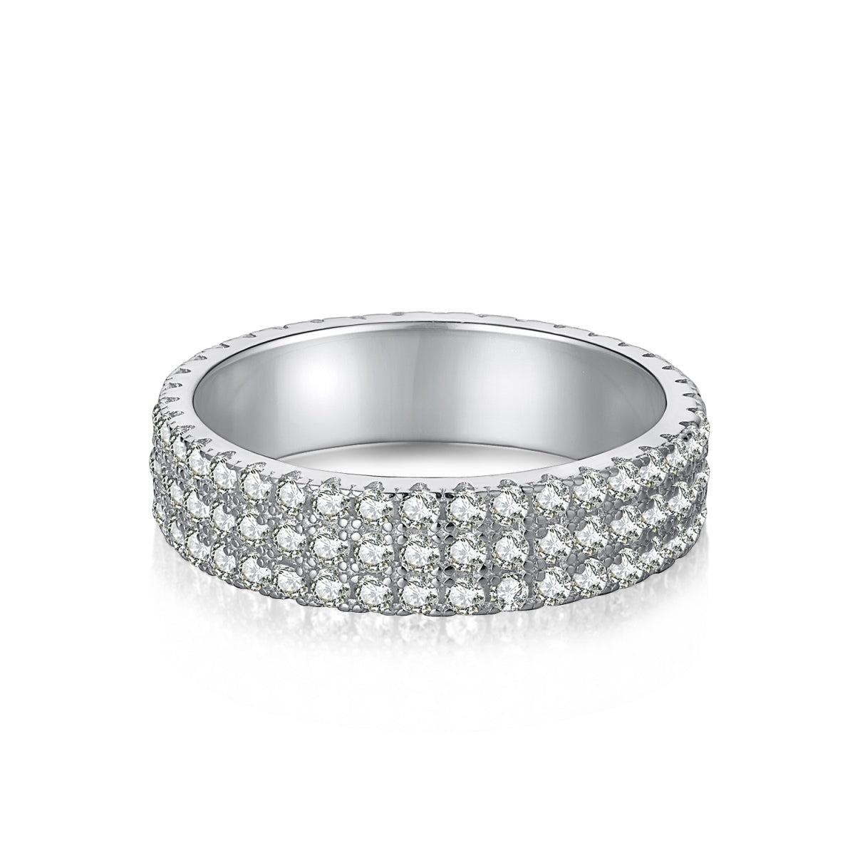 [Lumi Jewellery]Dainty Round Cut Tennis Ring