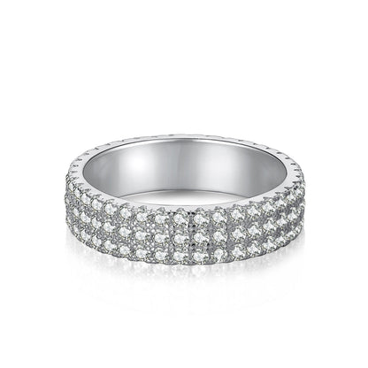 [Lumi Jewellery]Dainty Round Cut Tennis Ring