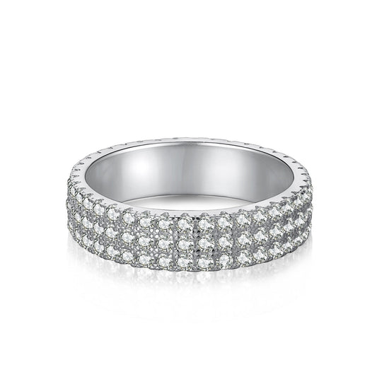 [Lumi Jewellery]Dainty Round Cut Tennis Ring