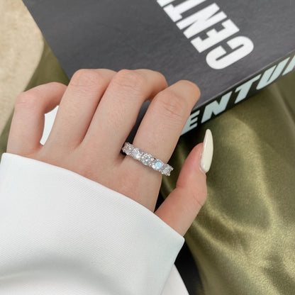 [Lumi Jewellery]Gorgeous Round Cut Tennis Ring