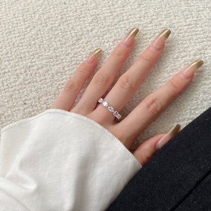 [Lumi Jewellery]Exquisite Pear Cut Tennis Ring