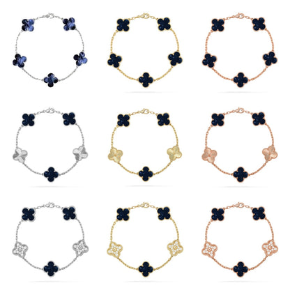 [Lumi Jewellery]CLOVER 5 MOTIF PIETERSITE BRACELET COLLECTION