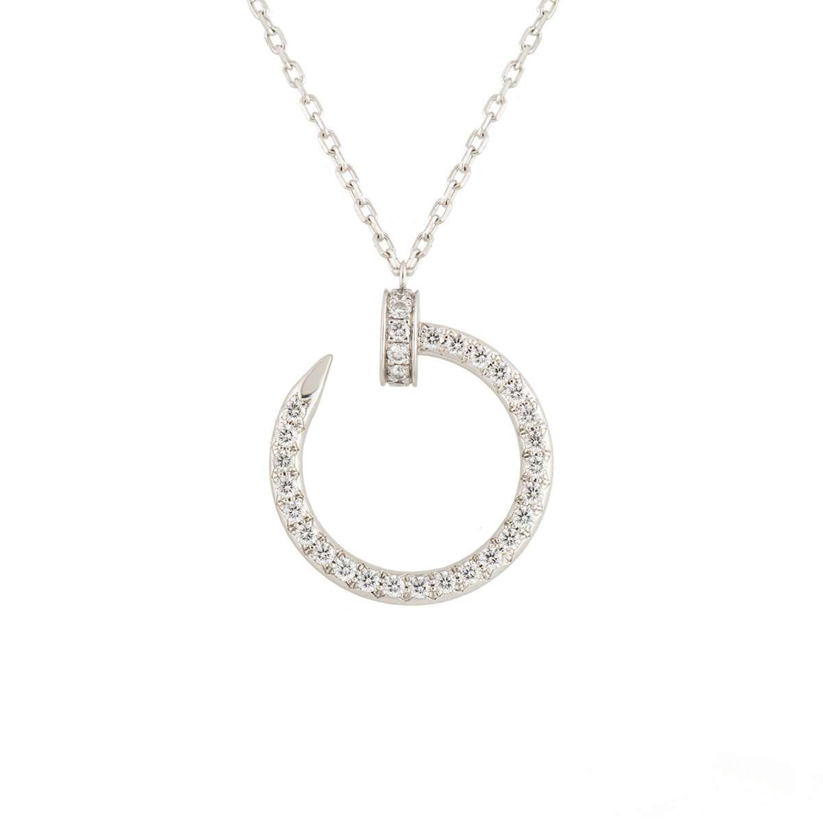 [Lumi Jewellery]JUSTE NECKLACE SILVER DIAMONDS