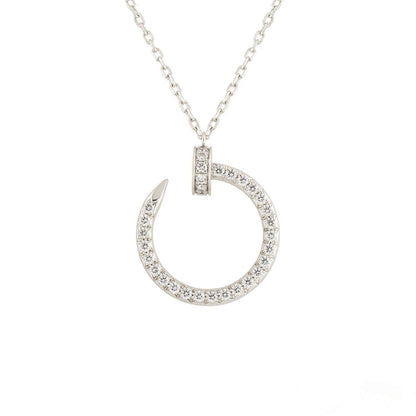 [Lumi Jewellery]JUSTE NECKLACE SILVER DIAMONDS