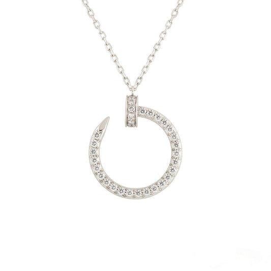 [Lumi Jewellery]JUSTE NECKLACE SILVER DIAMONDS