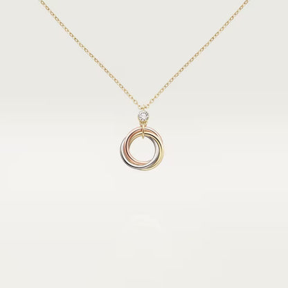 [Lumi Jewelery]TRINITY  NECKLACE 1 DIAMOND