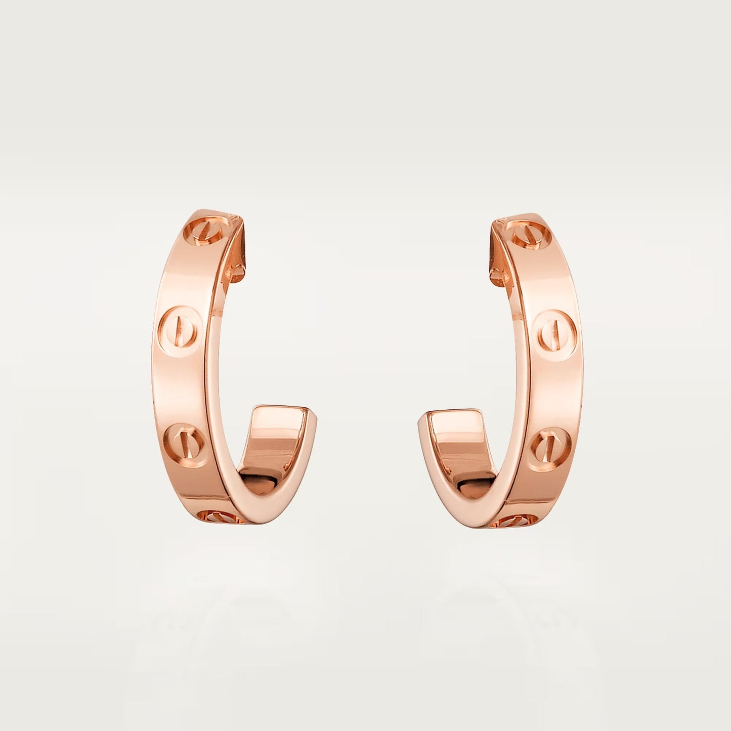 [Lumi Jewelery]LOVE EARRINGS 2.65 MM NO DIAMOND SMALL