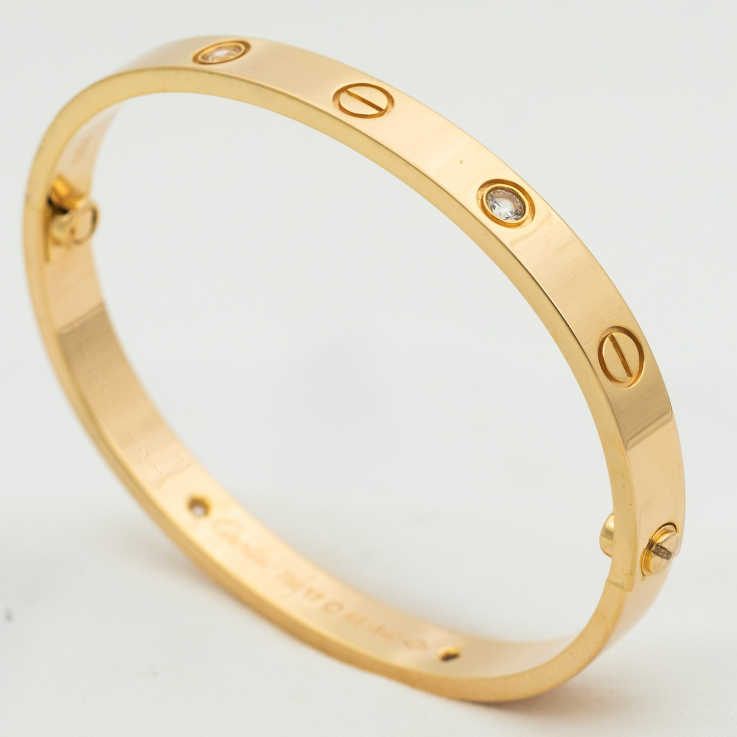 [Lumi Jewellery]LOVE BRACELET 6.1MM 4 DIAMONDS