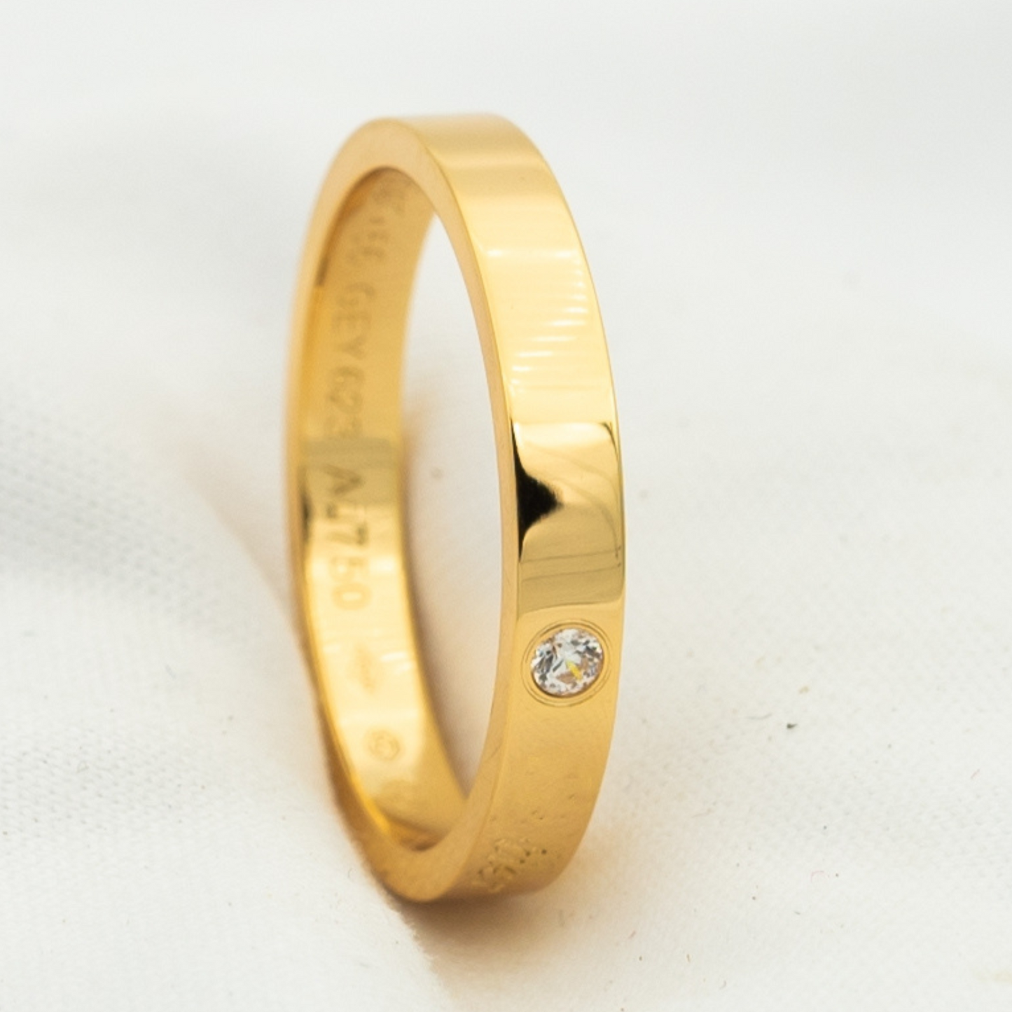 [Lumi Jewellery]LOVE RING 4MM 1 DIAMOND