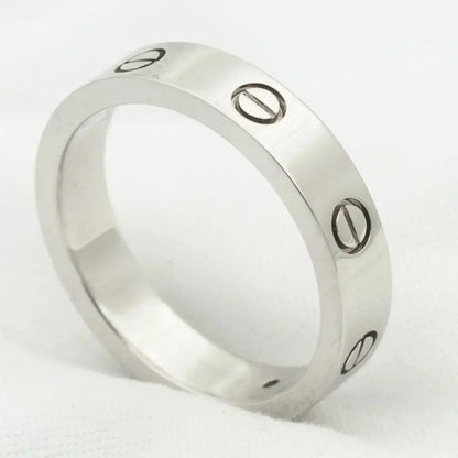 [Lumi Jewellery]LOVE RING 4MM 1 DIAMOND SILVER