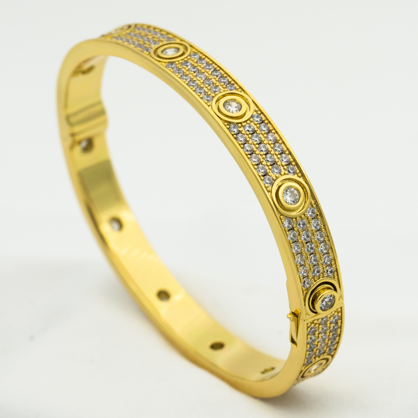 [Lumi Jewellery]LOVE BRACELET 6.1MM DIAMOND-PAVED 10 BIG DIAMONDS