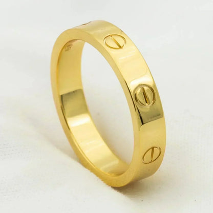 [Lumi Jewellery]LOVE RING 4MM 1 DIAMOND GOLD