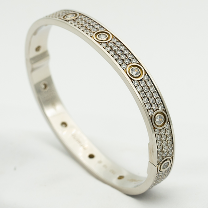 [Lumi Jewellery]LOVE BRACELET 6.1MM DIAMOND-PAVED 10 BIG DIAMONDS