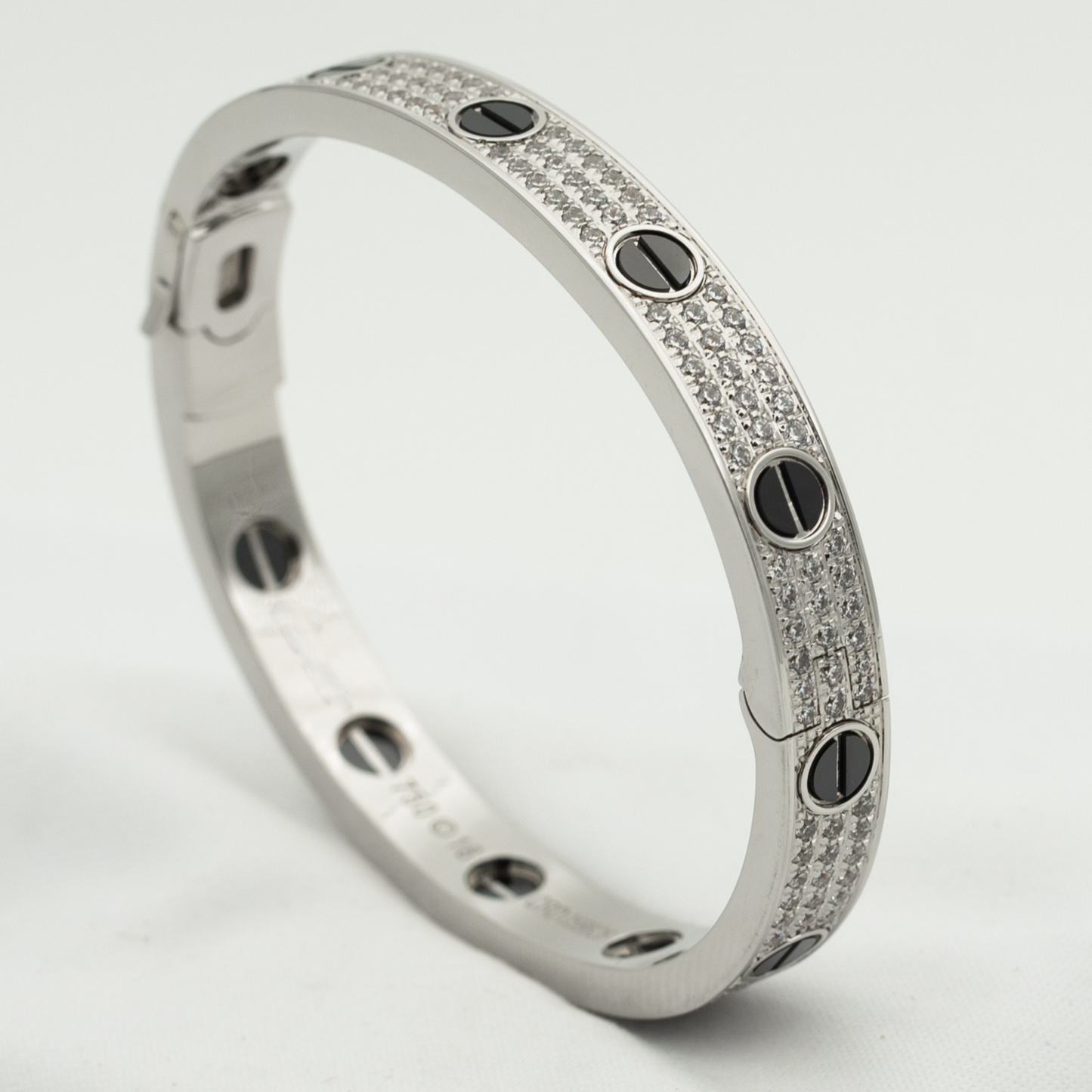 [Lumi Jewellery]LOVE BRACELET 6.1MM DIAMOND-PAVED CERAMIC
