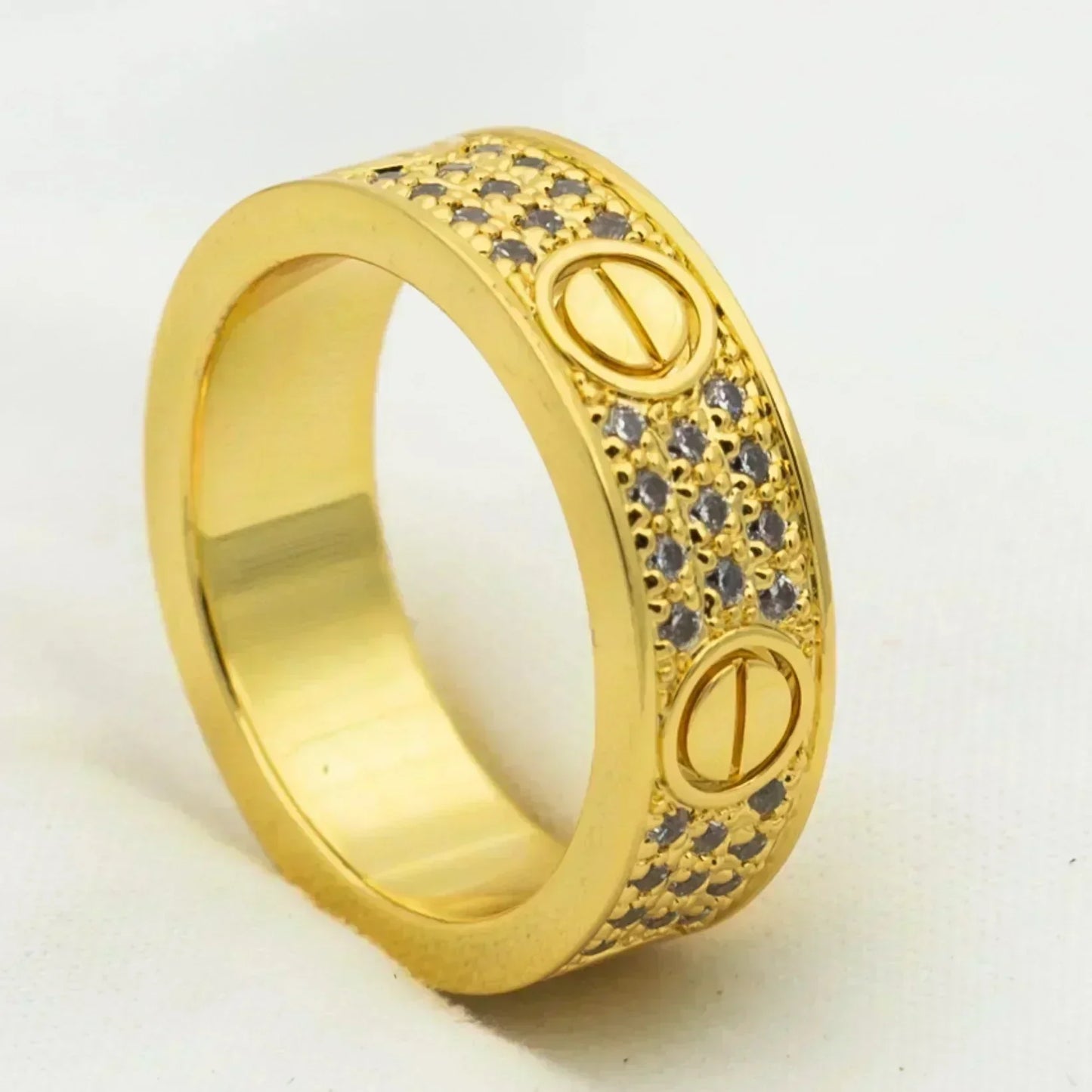 [Lumi Jewellery]LOVE RING 5.5MM DIAMONDS PAVED