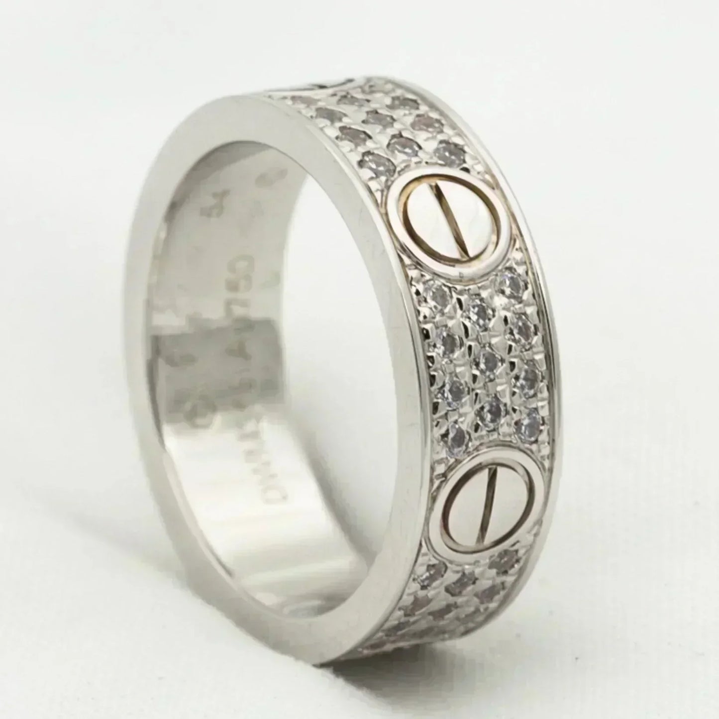 [Lumi Jewellery]LOVE RING 5.5MM DIAMONDS PAVED