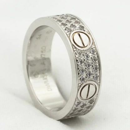 [Lumi Jewellery]LOVE RING 5.5MM DIAMONDS PAVED