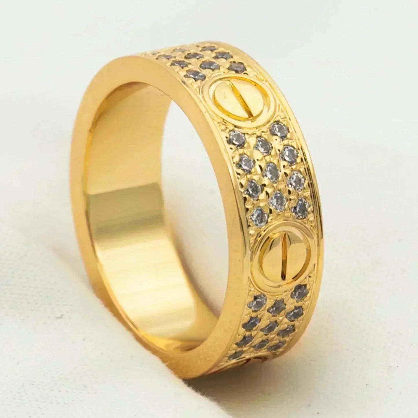 [Lumi Jewellery]LOVE RING 5.5MM DIAMONDS PAVED