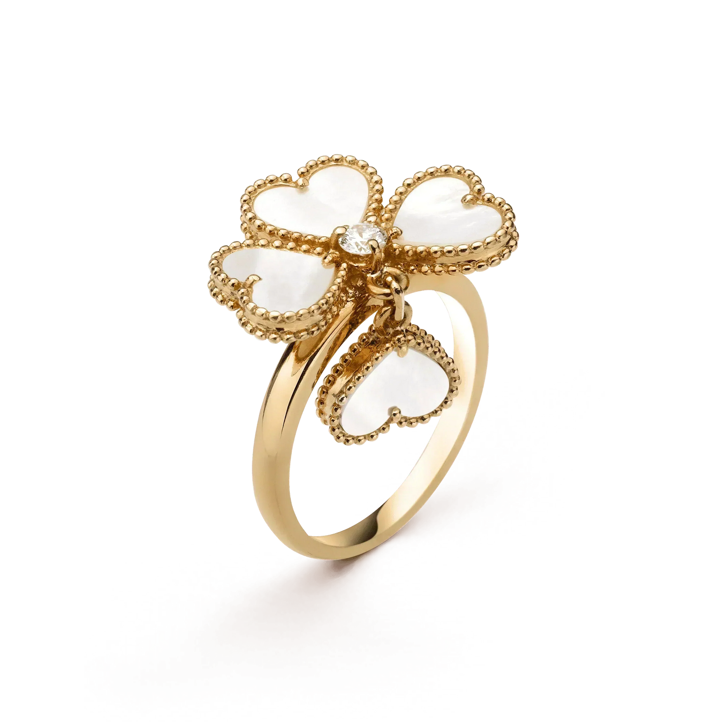 [Lumi Jewellery]SWEET CLOVER WHITE MOP RING