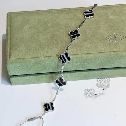 [Lumi Jewellery] CLOVER 5 MOTIF PULSAR STONE BRACELET COLLECTION