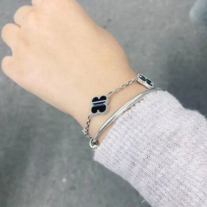 [Lumi Jewellery] CLOVER 5 MOTIF PULSAR STONE BRACELET COLLECTION
