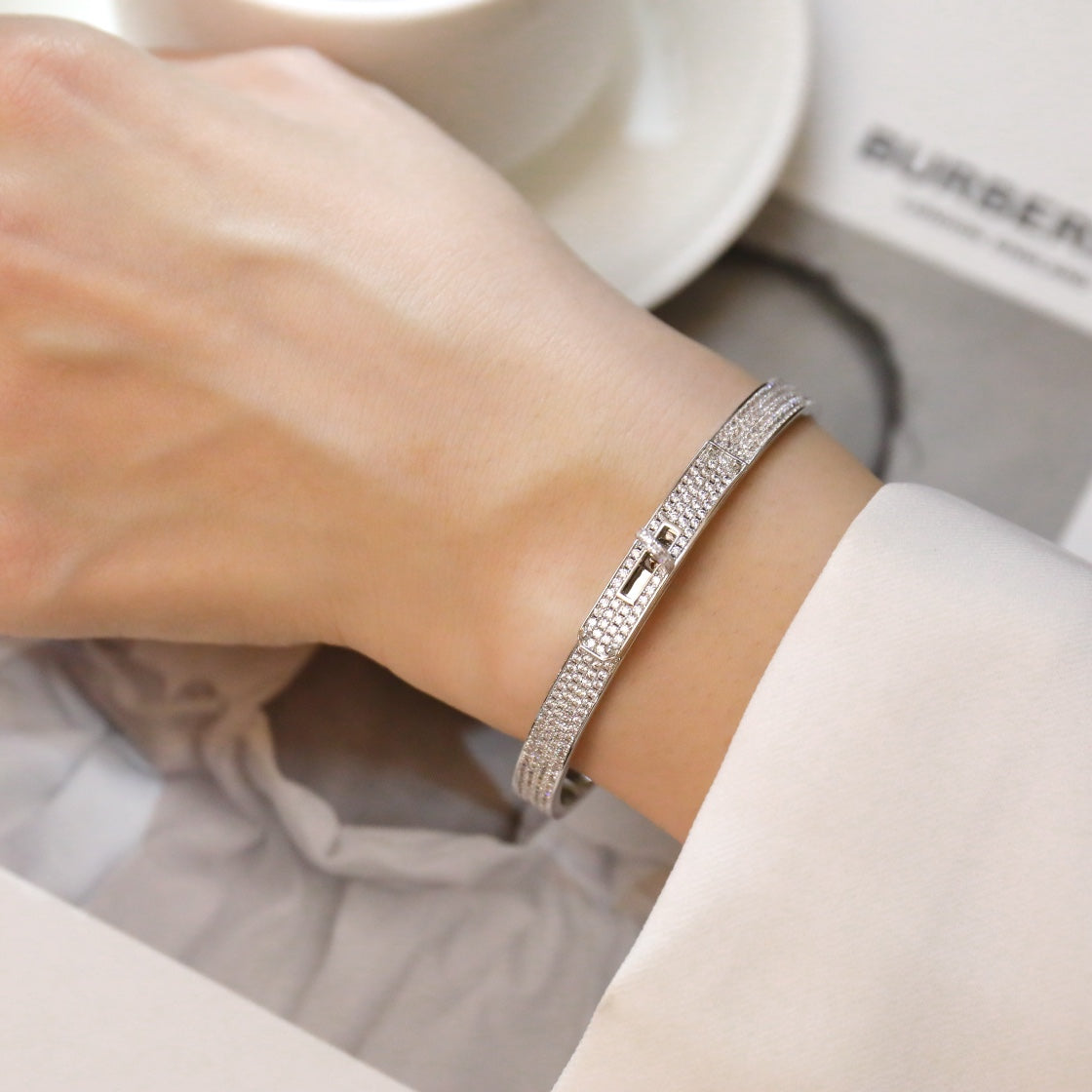 [Lumi Jewellery]KELLY BRACELET DIAMOND PAVED