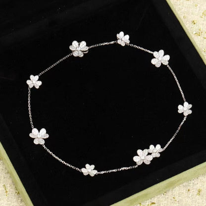 [Lumi Jewellery]FRIVOLE SILVER 9 FLOWERS NECKLACE