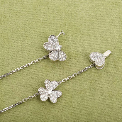 [Lumi Jewellery]FRIVOLE SILVER 9 FLOWERS NECKLACE