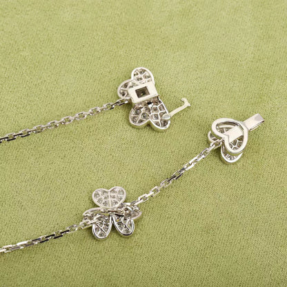 [Lumi Jewellery]FRIVOLE SILVER 9 FLOWERS NECKLACE