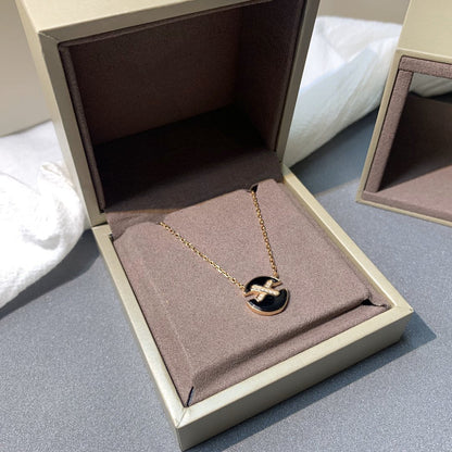[Lumi Jewellery]JEUX DE PINK GOLD DIAMOND NECKLACE