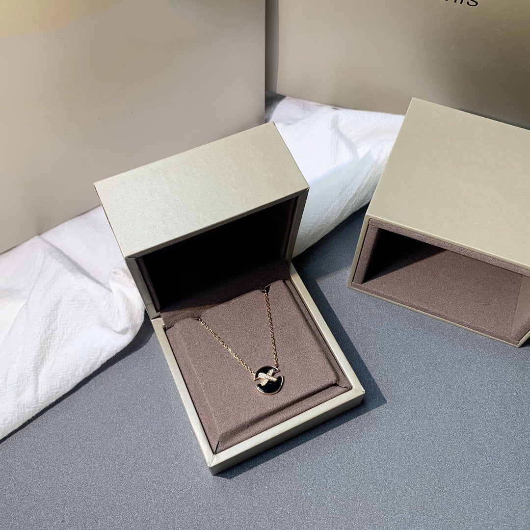 [Lumi Jewellery]JEUX DE PINK GOLD DIAMOND NECKLACE