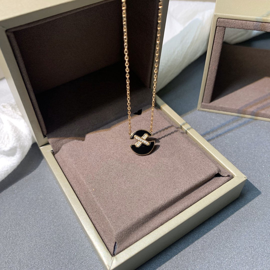 [Lumi Jewellery]JEUX DE PINK GOLD DIAMOND NECKLACE