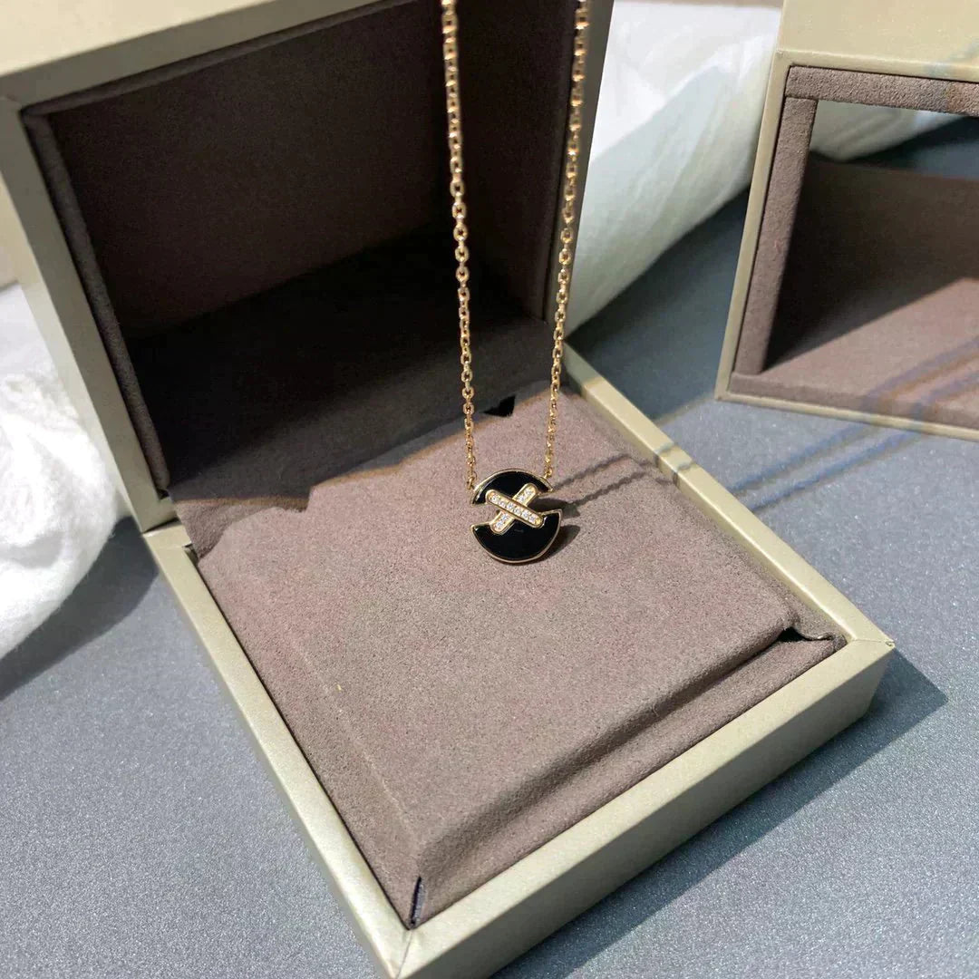 [Lumi Jewellery]JEUX DE ROSE GOLD DIAMOND NECKLACE