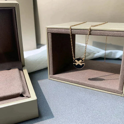 [Lumi Jewellery]JEUX DE ROSE GOLD DIAMOND NECKLACE