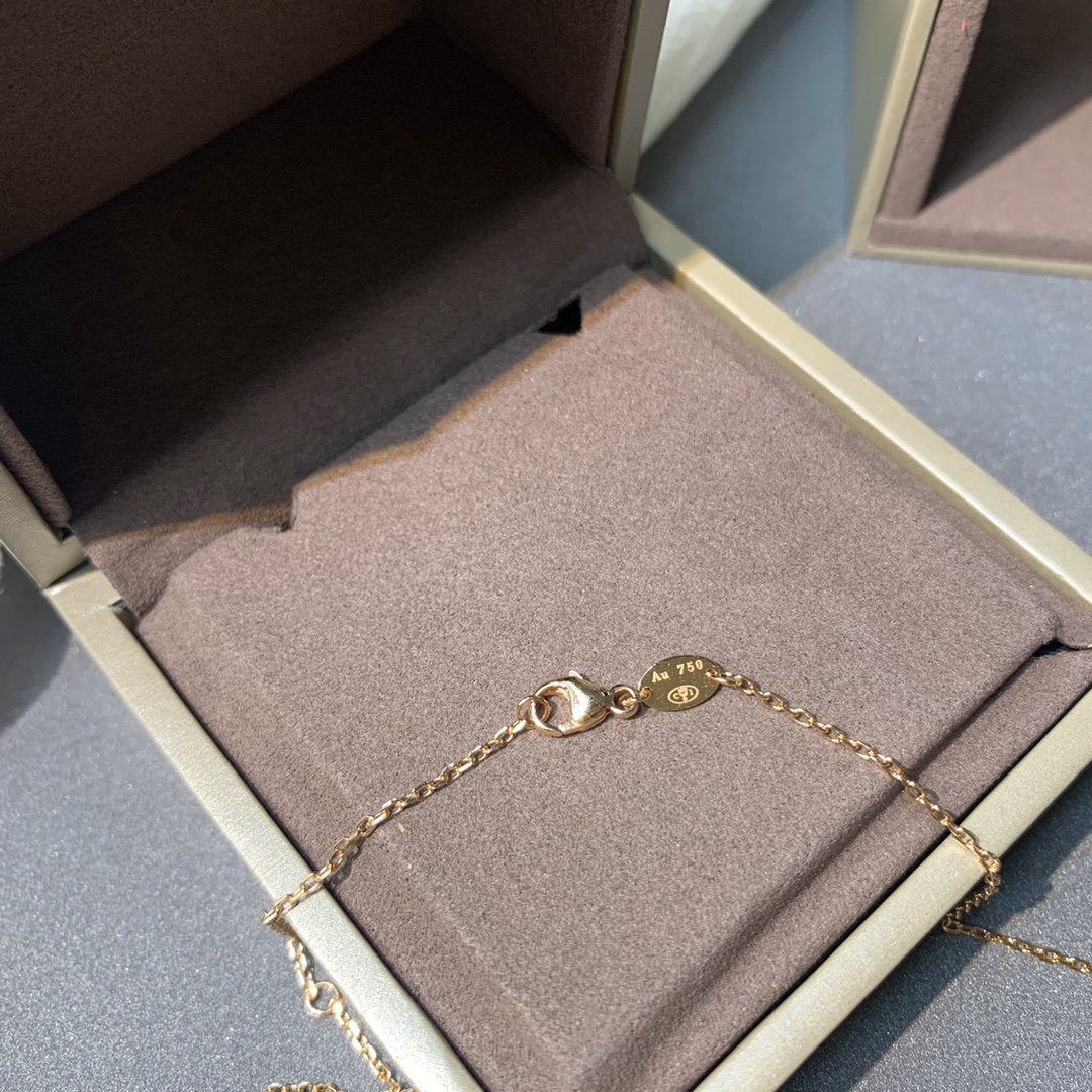 [Lumi Jewellery]JEUX DE PINK GOLD DIAMOND NECKLACE