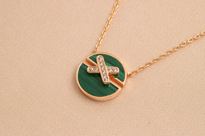 [Lumi Jewellery]JEUX DE PINK GOLD DIAMOND NECKLACE