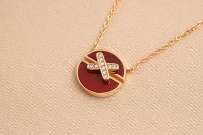 [Lumi Jewellery]JEUX DE ROSE GOLD DIAMOND NECKLACE
