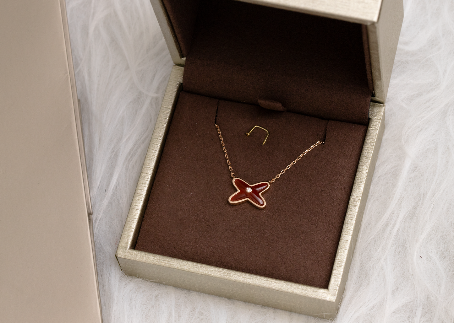 [Lumi Jewellery]JEUX DE NECKLACE 1 DIAMOND