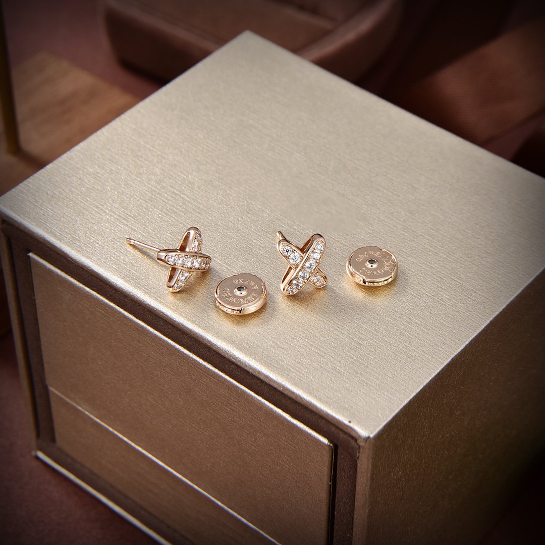 [Lumi Jewellery]JEUX DE GOLD DIAMOND EARRINGS