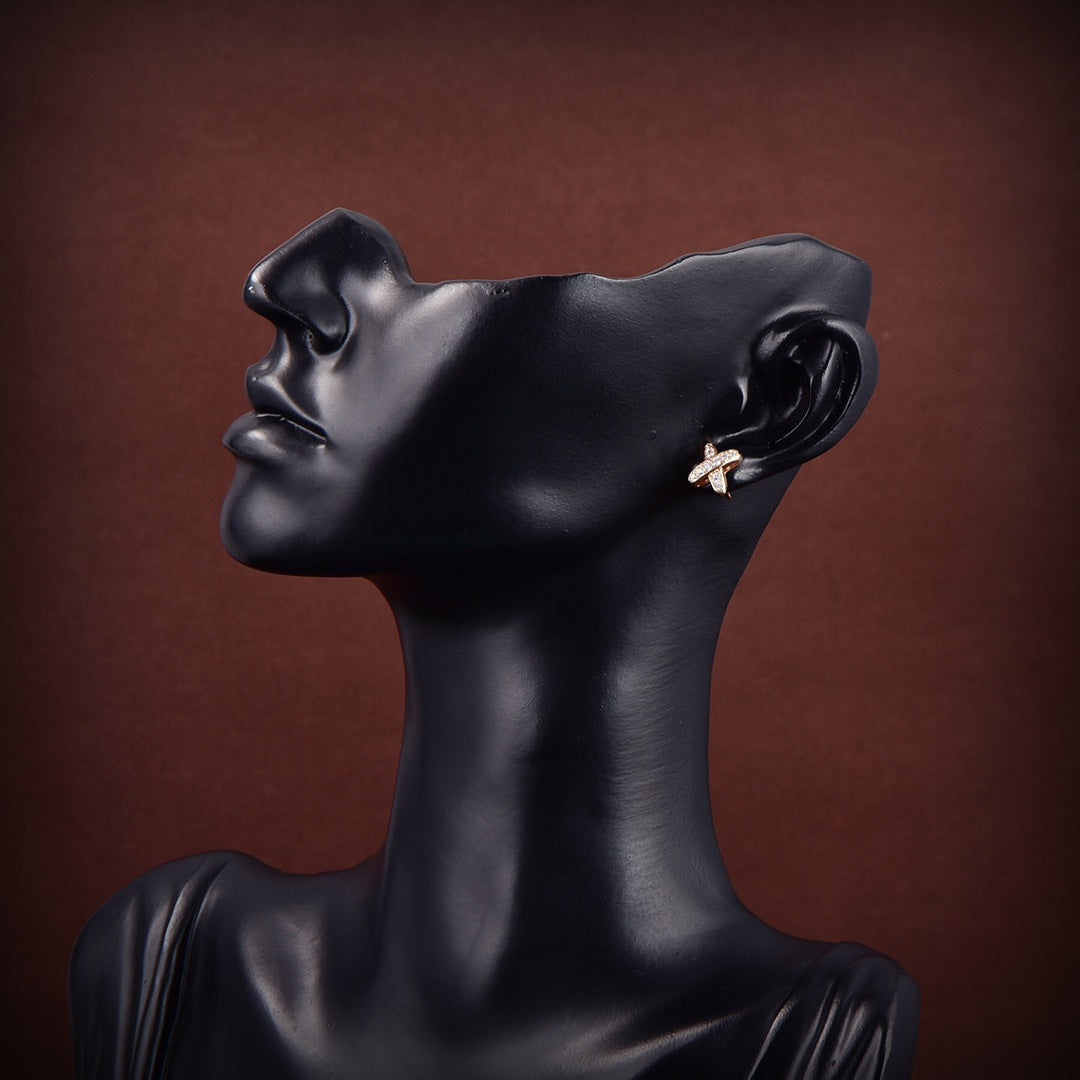[Lumi Jewellery]JEUX DE GOLD DIAMOND EARRINGS