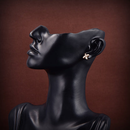 [Lumi Jewellery]JEUX DE GOLD DIAMOND EARRINGS