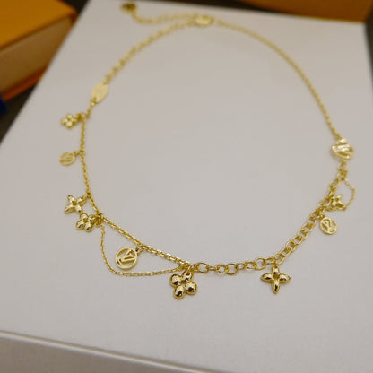 [Lumi Jewellery]BLOOMING SUPPLE NECKLACE BRASS