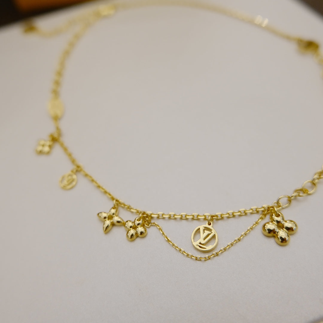 [Lumi Jewellery]BLOOMING SUPPLE NECKLACE BRASS