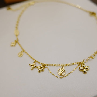 [Lumi Jewellery]BLOOMING SUPPLE NECKLACE BRASS