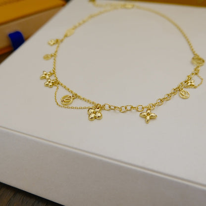 [Lumi Jewellery]BLOOMING SUPPLE NECKLACE BRASS