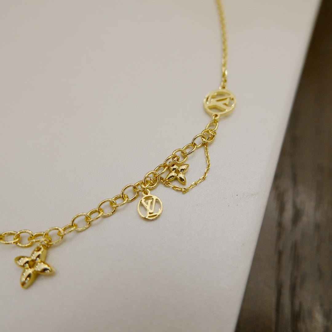 [Lumi Jewellery]BLOOMING SUPPLE NECKLACE BRASS