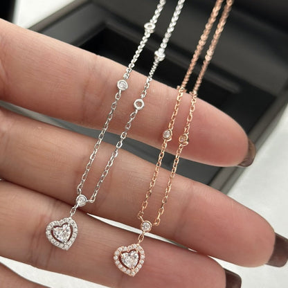 [Lumi]JOY HEART DIAMOND NECKLACE