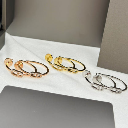 [Lumi]CREOLES MOVE UNO PM DIAMOND EARRINGS