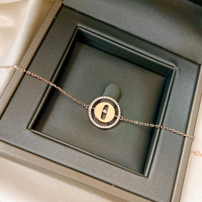 [Lumi]LUCKY MOVE PAVED DIAMOND BRACELET