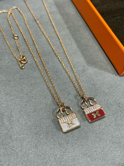 [Lumi Jewellery]H CIRCE MOISSANITE PENDANT NECKLACE GOLD